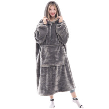 Waitu Wearable Blanket Sweatshirt for Women and Men  Super Warm and Cozy Giant Blanket Hoodie  Thick Flannel Blanket with Sleeve