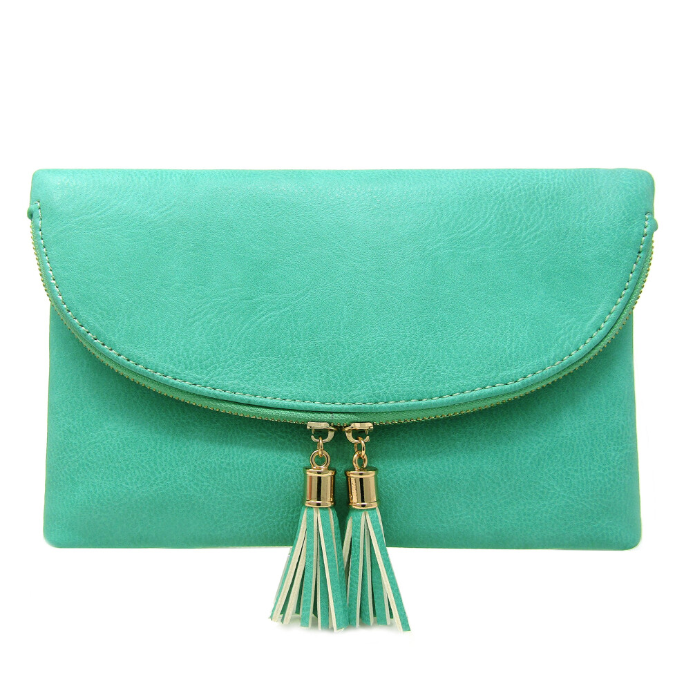 Solene Damen Umh Ngetasche Mit Umschlag Und Quasten-Akzent (WU075)-image