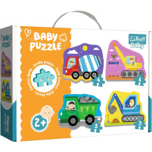Trefl Baby Classic Puzzel - Voertuigen op de bouwplaats