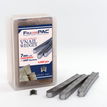 Clavos en V FramePac para marcos de fotos de madera dura (AMP) de 7 mm (1/4 de pulgada) [Paquete de 4000 clavos en V apilados] - (para usar con c