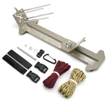 PSKOOK Paracord Jig Armband Maker Paracord Tool Kit Lnge verstellbar Weben DIY Craft Maker Tool (Khaki)
