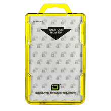 ID Stronghold - RFID-blokkeerbare veilige badgehouder - Duolite 2-kaart ID-houder - Polycarbonaat - Zwaar uitgevoerd hard plastic ID-badgehouder - VS