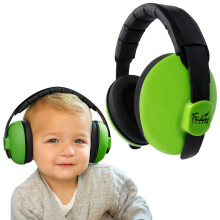 Cuffie antirumore Friday 7Care per bambini, con protezione per le orecchie, per et    0-24 mesi, colore verde