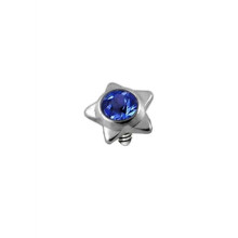 (Dark Blue) Star Jewelled Dermal Anchor Top