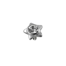 (Clear) Star Jewelled Dermal Anchor Top