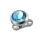 (Red) Jewelled Top Dermal Anchor 2