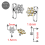 (Plain (Titanium)) CZ Jewelled Spring Flower Dermal Anchor 4