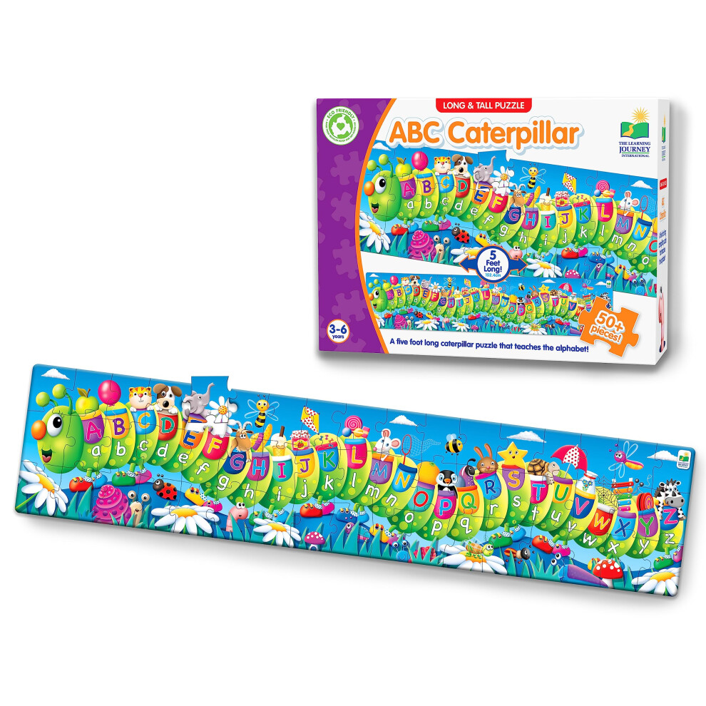 Photos - Educational Toy The Learning Journey Long and Tall Puzzles - ABC Caterpillar - 51 Piece 5-foot-long Preschool STEM Puzzle - Educational Gift