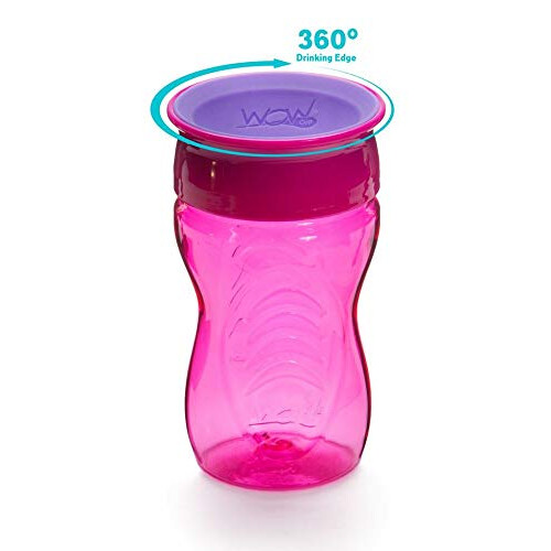 Wow Cup για Παιδιά 360 Sippy Cup, Ροζ, 10 oz / 296 ml 2
