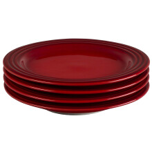 Σετ 4 Πιάτων Σαλάτας Le Creuset Stoneware, 8.5" το καθένα, Cerise