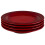 Le Creuset Σετ 4 Πιάτων Σαλάτας Le Creuset Stoneware, 8.5" το καθένα, Cerise 1