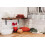 Le Creuset Σετ 4 Πιάτων Σαλάτας Le Creuset Stoneware, 8.5" το καθένα, Cerise 5