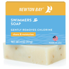 Newton Bay Swimmers Soap | Helt naturlig krops- og ansigtsvasks?bebar | Vasker forsigtigt klor v?k efter sv?mning | Revitaliserer f?lsom hud | En