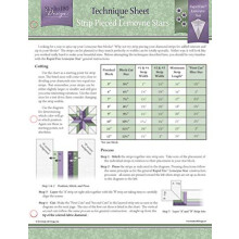 Scheda tecnica di progettazione Studio 180 - per blocchi per quilt LeMoyne Stars Strip Pieced