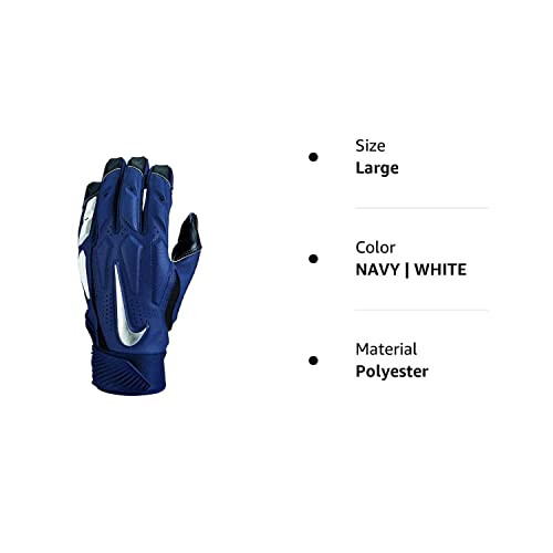 Nike Nike D EF Tackle 6.0 Handschoenen Marine | Wit Groot 2