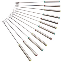 Fox Run Rostfritt Stål 9,5" Fondue Gafflar, 9,25 x 0,5 x 0,5, Metallisk