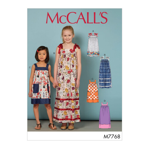 McCall's Patterns Children's/Girls' Dresses Sewing Pattern  CCE (3-4-5-6)  Multicolor