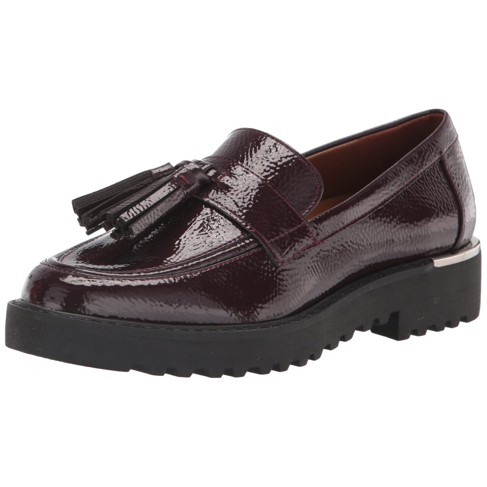 Mocassins     semelle crant   e pour femme carolynn de Franco Sarto avec d   tails     pampilles Bordeaux