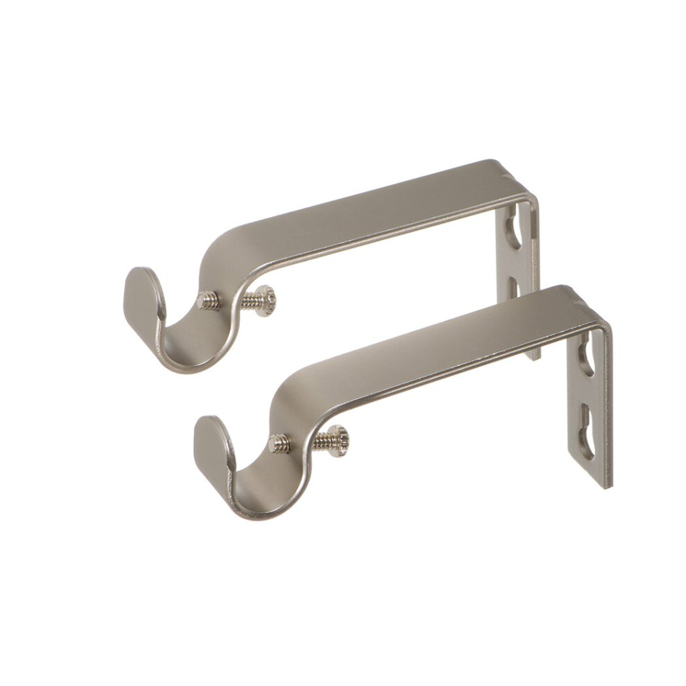 Wsporniki StałE Ivilon Do Karniszy - Do Karniszy 1/2 Lub 5/8 Cala. Zestaw 2 Sztuk - Nikiel Satynowy-image