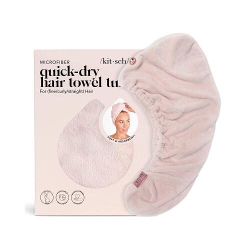 Kitsch Microfiber Hair Towel Wrap for Women - Quick Dry Towel | Microf 1