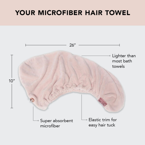 Kitsch Microfiber Hair Towel Wrap for Women - Quick Dry Towel | Microf 2