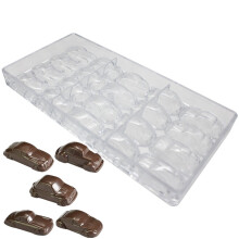 Moule chocolat en polycarbonate en forme de voiture Moule bonbons en polycarbonate dur