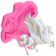 Moule en silicone cheval volant moldfun pour gteau fondant dcoration de savon en pltre au chocolat barre de lotion au chocolat polymre argile
