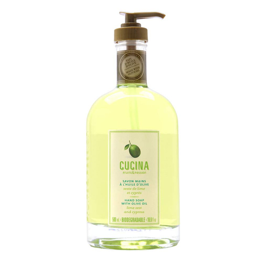 Frutta Fruits & Passion [Cucina Lime Zest & Fennel Hand Soap (16.9 Fl Oz)