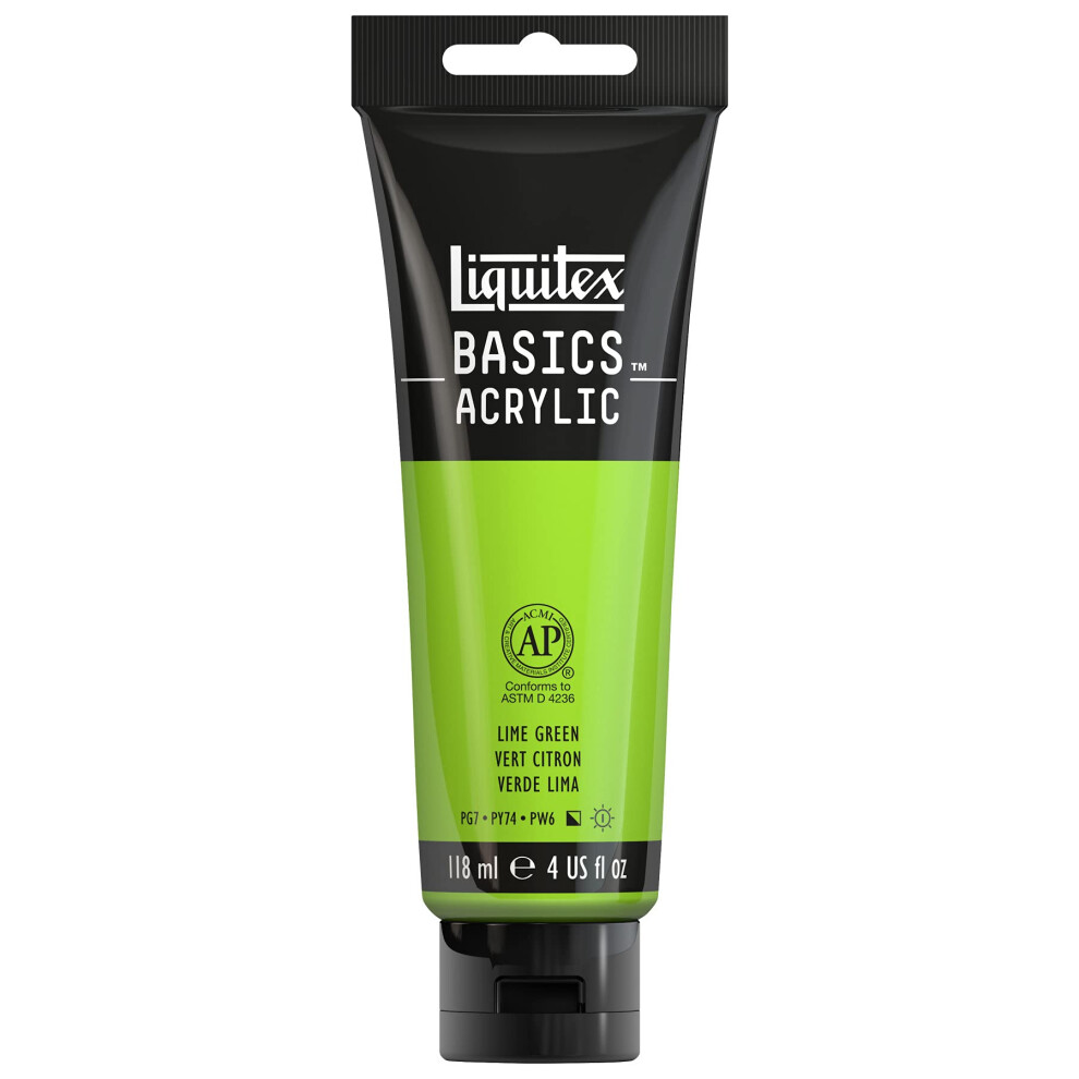 Liquitex Basics Acrylic, 1046222, Colore Acrilico, Verde Lime, 118 Ml (Confezione Da 1)-image