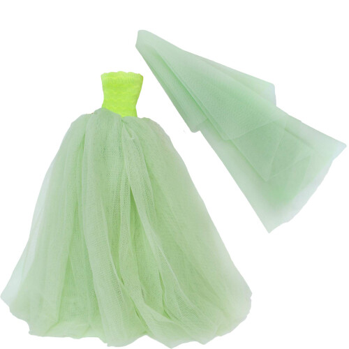 BJDBUS para roupas de noiva de tra      o de boneca de 11,5 polegadas de menina de 11,5 polegadas com vestido