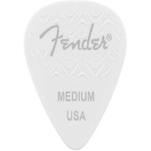 Fender Wavelength Gitaar Plectrums 351 Vorm, Wit, Midden, 6-Pack