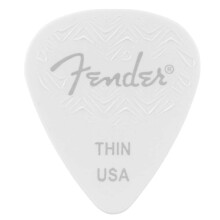 Fender vglngd gitarrplockar 351 form vit tunn 6-pack