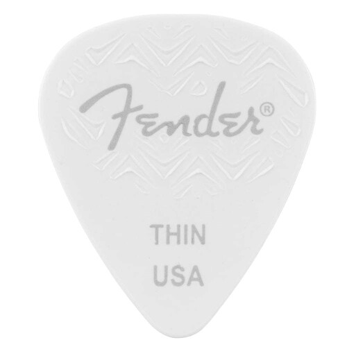 Fender Fender vglngd gitarrplockar 351 form vit tunn 6-pack