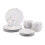 Amazon Amazon Basics 18-Piece Kitchen Dinnerware Set  Plates  Dishes  Bowls  Service for 6  Branches 1
