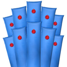Pool Mate 1-3810-10BX Sacos de Água para Capa de Piscina, 10-Pack, 10 ft. Azul Câmara Única, 16 Gauge