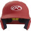 Casco da baseball Rawlings MACH Junior opaco scarlatto 3