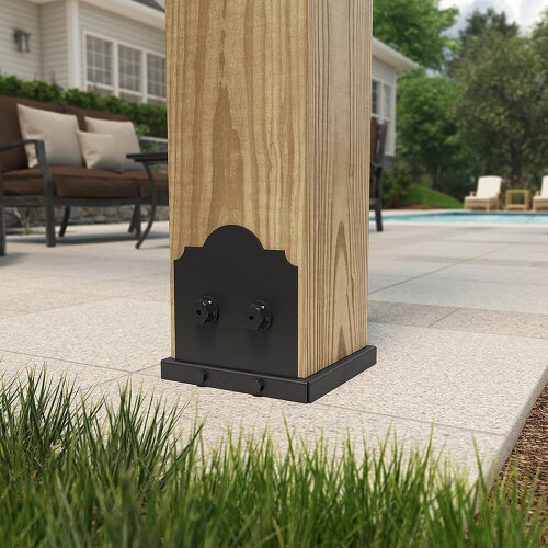 Ozco Building Products 54209 Laredo Sunset Lite 8x8 Post Base  (1 per Pack) 1