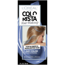 LOréal Paris Χρώμα Μαλλιών Colorista Makeup 1-ημέρας για Ξανθές, Silverblue600, 1 Fl.Oz