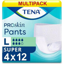 TENA Pants Super Large - Case - 4 Packs of 12 -Incontinence Pants
