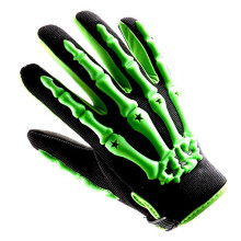 1Storm Jugend-Motocross-Handschuhe, Motorrad, BMX, MX, ATV, Dirt Bike, Fahrrad, Skelett, Radfahren, Kinderhandschuhe, Grn