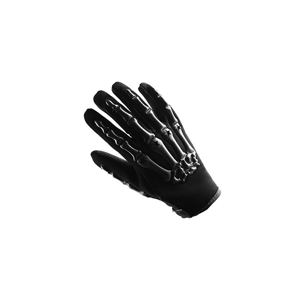 1Storm Youth Motocross Gloves Motorcycle Bmx Mx Atv Dirt Bike Bicycle Skeleton Cycling Kids Gloves Black 713072832133