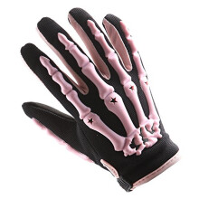 1Storm Jugend-Motocross-Handschuhe, Motorrad, BMX, MX, ATV, Dirt Bike, Fahrrad, Skelett, Radfahren, Kinderhandschuhe, Rosa