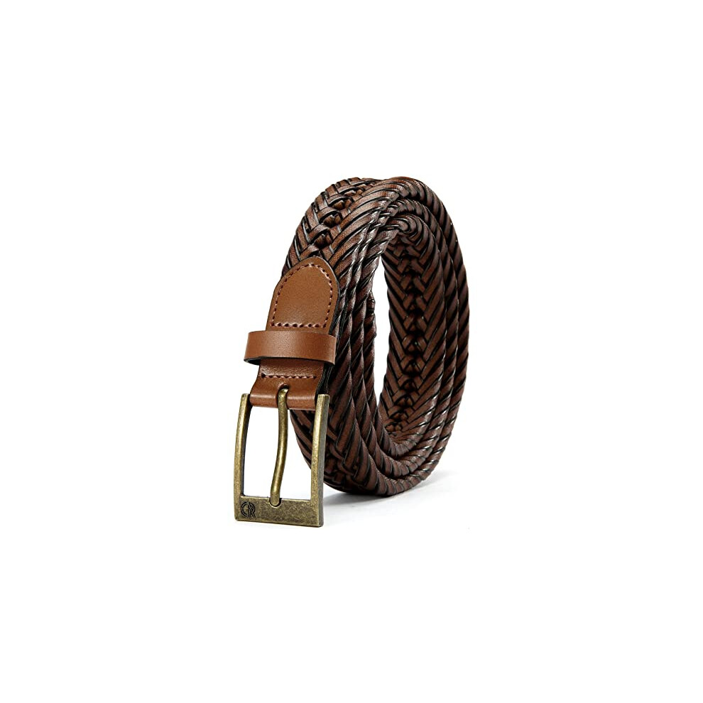 cHAOREN Braided Belt for Men - Mens Belt Leather 1 18 for casual Jeans