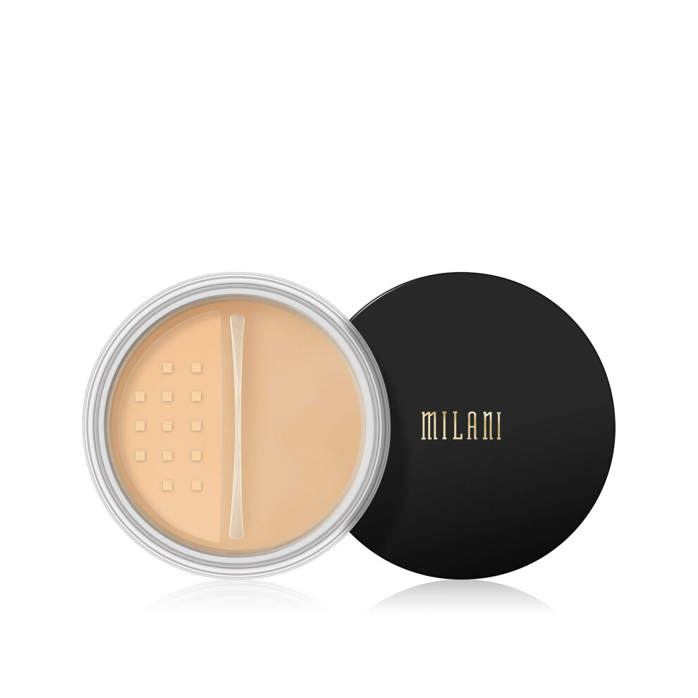 Milani Make It Last Setting Powder - Translucent Banana 0.12 Ounce Cruelty-Free Mattifying Face Powder that Sets Makeup for Long-Lasting Wear