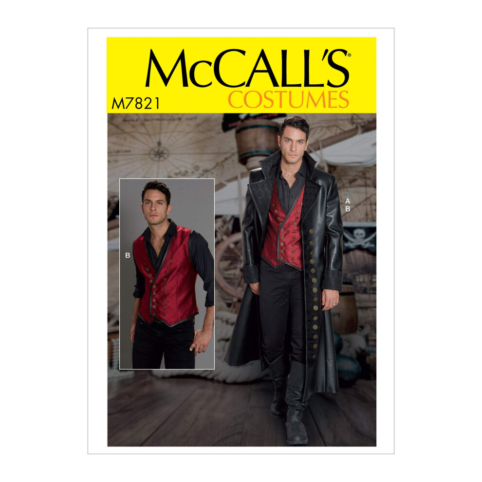 Patrons de couture McCall's MCC 7821 McCall's M7821 MWW Patron de couture pour homme