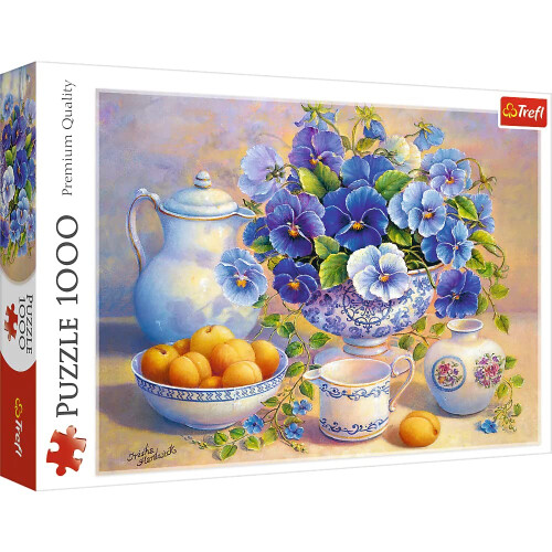 Puzzle Trefl Red 1000 pi   ces - Bouquet bleu/DDFA