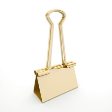 Nctinytystore Binder Clips Medium Metal Clamp - 1-1/4 tuumaa (1,25 tuumaa) (kulta 12 - Count)