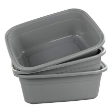 Doryh 18 Quart Dish Pans Grey 3 Packs