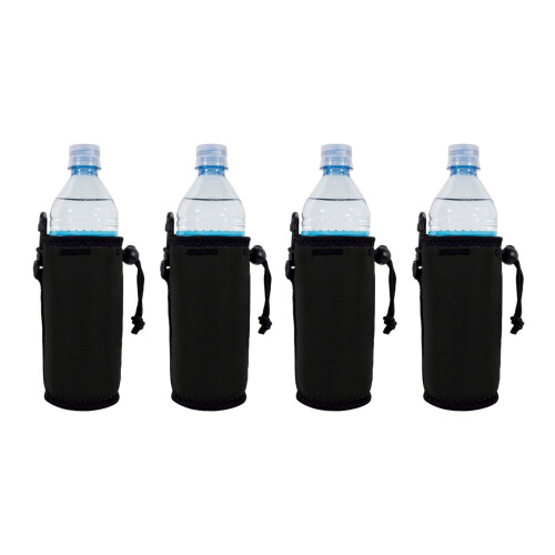 Tom neopren vattenflaska Coolie (4-pack svart)