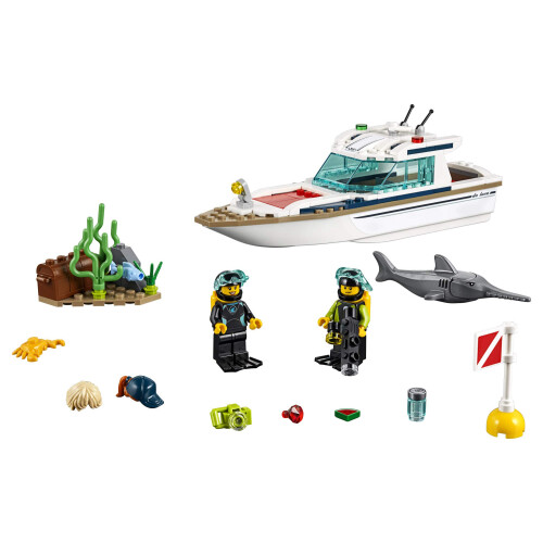 LEGO LEGO City Σκάφη Καταδύσεων Γιοτ 60221 (148 Τεμάχια) 1